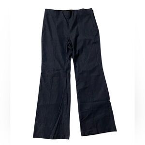 Talbots Portland Trouser Dark Wash Denim Pull-On Side Zip‎ Pants Size 14